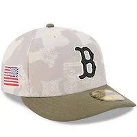 Boston Red Sox MLB Light Beige/Olive 2025 Armed Forces Day 59FIFTY Fitted Hat