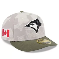 Toronto Blue Jays MLB Light Beige/Olive 2025 Armed Forces Day Low 59FIFTY Fitted Hat