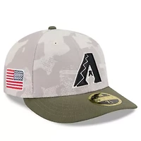 MLB Light Beige/Olive Arizona Diamondbacks 2025 Armed Forces Day Low 59FIFTY Fitted Hat