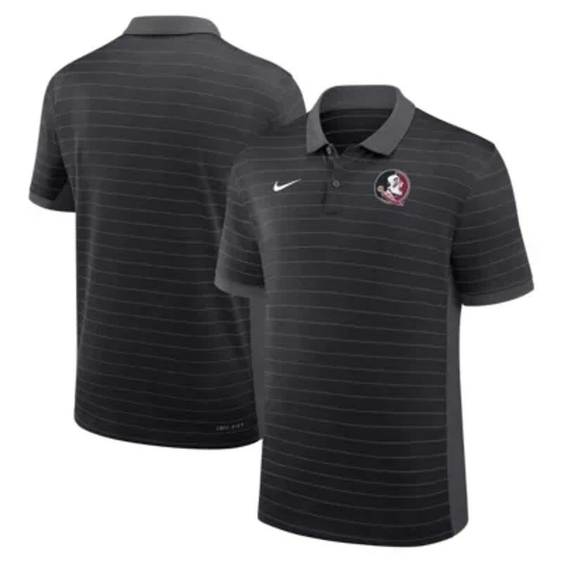NCAA Nike Florida State Seminoles 2025 Early Season Coaches Sideline Victory Stripe Dri-FIT Polo