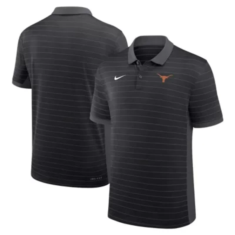NCAA Nike Texas Longhorns 2025 Early Season Coaches Sideline Victory Stripe Dri-FIT Polo