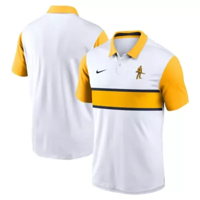 NCAA Nike West Virginia Mountaineers Athletic Prep Alt Logo Vapor Dri-FIT Polo