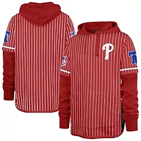 MLB Philadelphia Phillies Pinstripe Double Header Pullover Hoodie