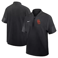 NCAA Nike USC Trojans 2025 Sideline Short Sleeve Quarter-Zip Coach Jacket