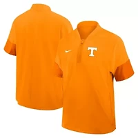 NCAA Nike Tennessee Volunteers 2025 Sideline Short Sleeve Quarter-Zip Coach Jacket