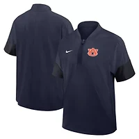NCAA Nike Auburn Tigers 2025 Sideline Short Sleeve Quarter-Zip Dri-FIT Coach Jacket