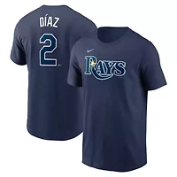 MLB Nike Yandy Diaz Tampa Bay Rays Fuse Name & Number T-Shirt