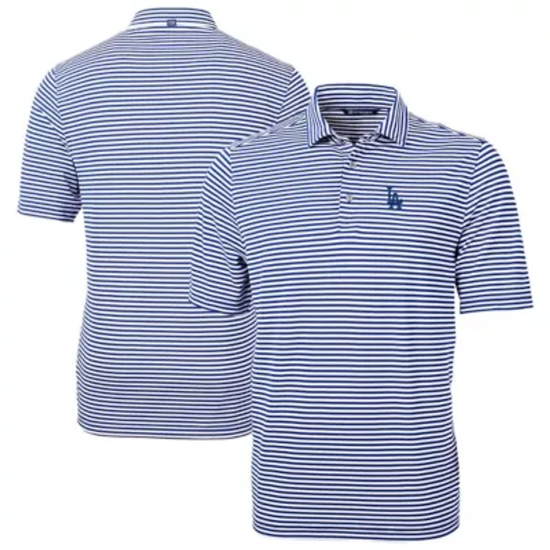MLB Los Angeles Dodgers Virtue Eco Pique Stripe Recycled Polo