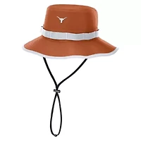 NCAA Nike Burnt Texas Longhorns 2025 Sideline Apex Boonie Performance Bucket Hat