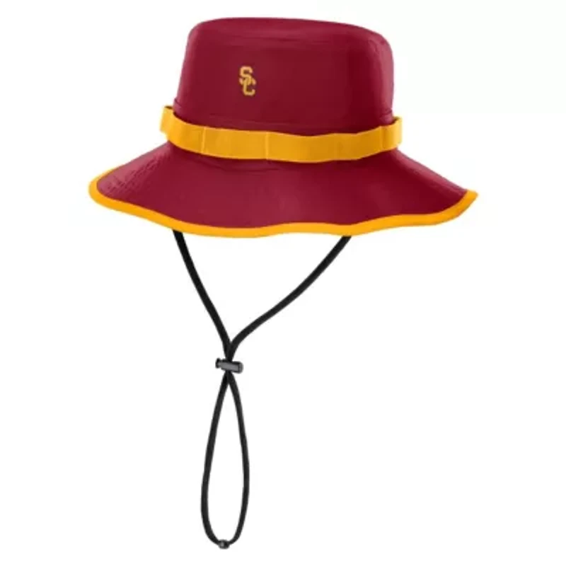 NCAA Nike USC Trojans 2025 Sideline Apex Boonie Performance Bucket Hat