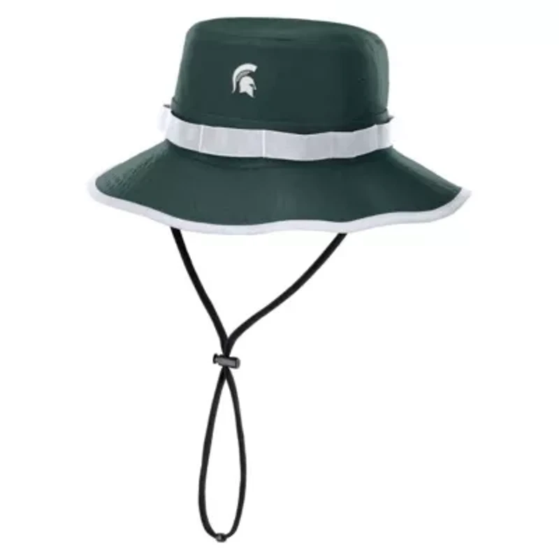 NCAA Nike Michigan State Spartans 2025 Sideline Apex Boonie Performance Bucket Hat