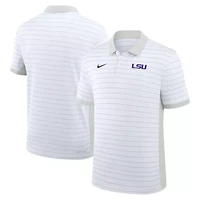 NCAA Nike LSU Tigers 2025 Early Season Coaches Sideline Victory Stripe Dri-FIT Polo
