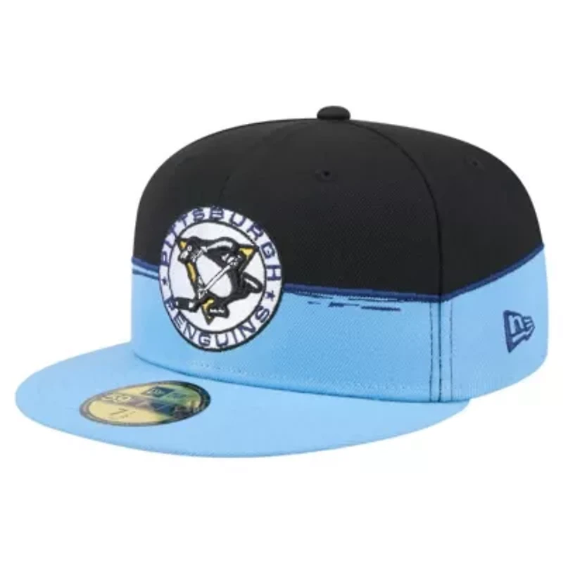 NHL Black/Light Pittsburgh Penguins Vintage Color Dip 59FIFTY Fitted Hat