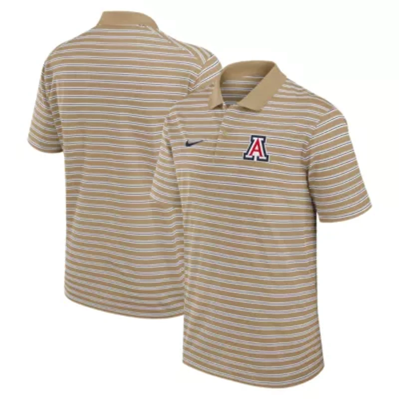 NCAA Nike Arizona Wildcats Athletic Prep Striped Dri-FIT Polo