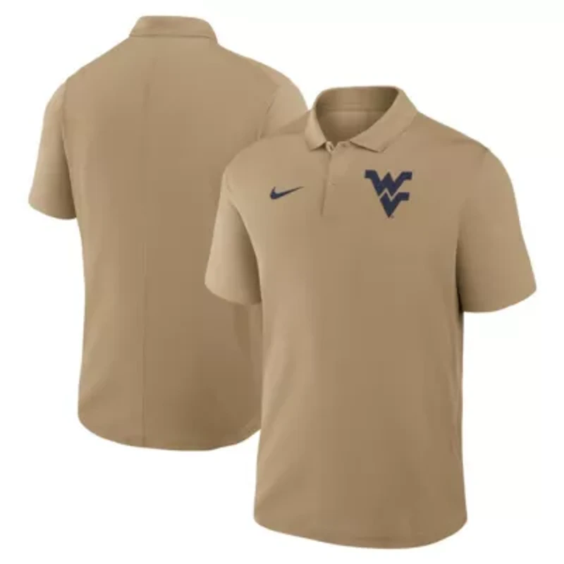 NCAA Nike West Virginia Mountaineers Primetime Victory Primary Logo Performance Polo