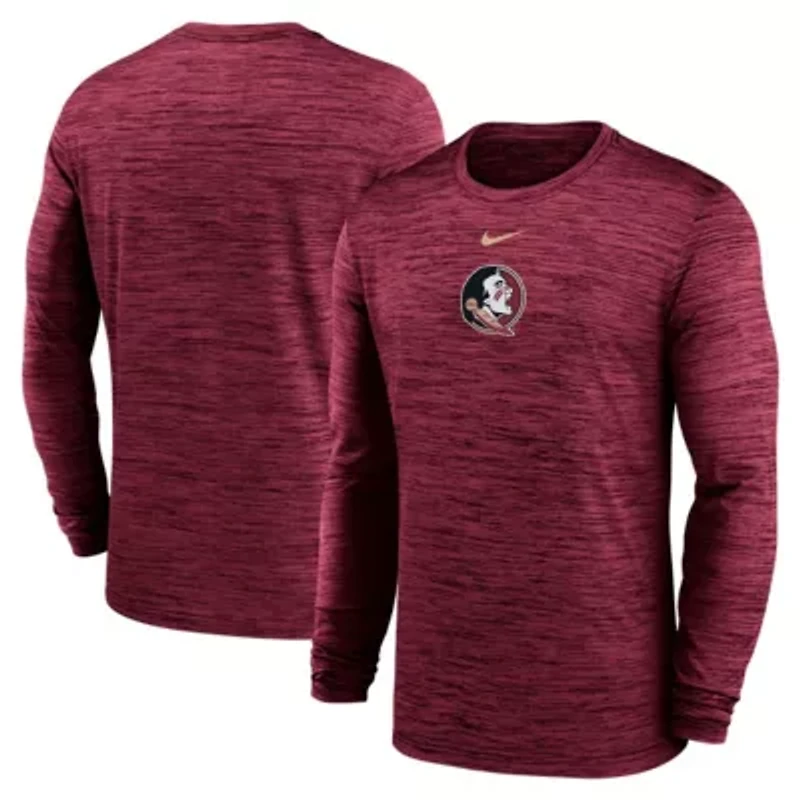 NCAA Nike Florida State Seminoles 2025 Sideline Velocity Dri-FIT Long Sleeve T-Shirt