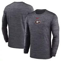 NCAA Nike Georgia Bulldogs 2025 Sideline Velocity Dri-FIT Long Sleeve T-Shirt