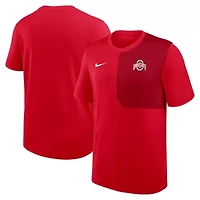 NCAA Nike Ohio State Buckeyes 2025 Sideline UV Dri-FIT Coach Shirt