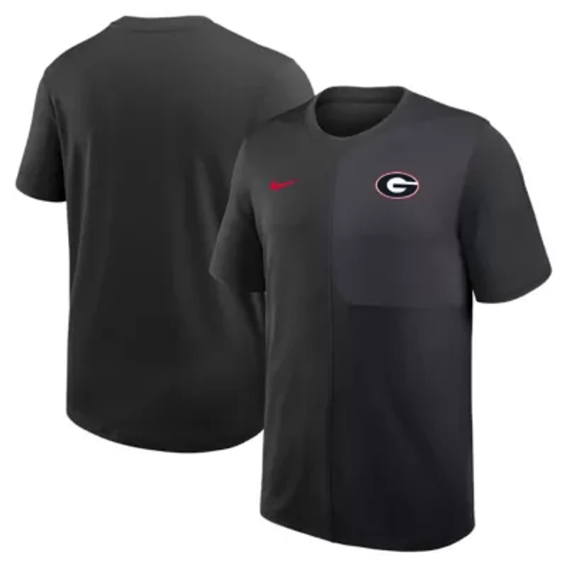 NCAA Nike Georgia Bulldogs 2025 Sideline UV Dri-FIT Coach Shirt
