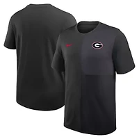 NCAA Nike Georgia Bulldogs 2025 Sideline UV Dri-FIT Coach Shirt