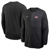 NCAA Nike Ohio State Buckeyes 2025 Sideline Coach UV Dri-FIT Long Sleeve Shirt