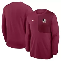 NCAA Nike Florida State Seminoles 2025 Sideline Coach UV Dri-FIT Long Sleeve Shirt