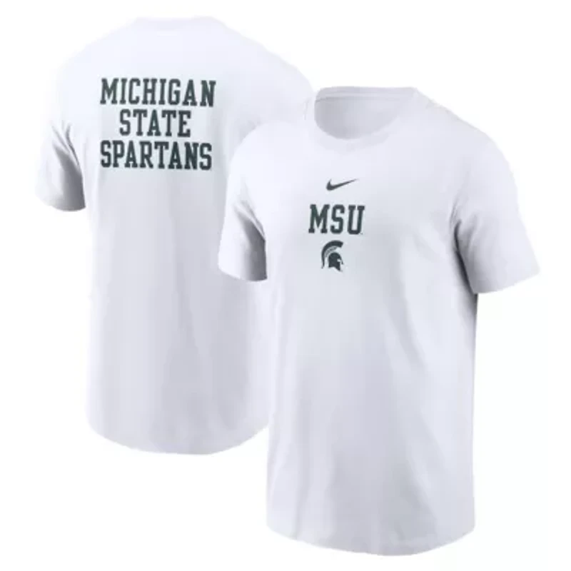 NCAA Nike Michigan State Spartans 2-Hit Stacked T-Shirt