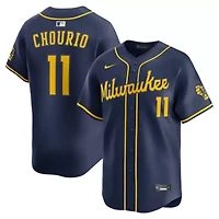 MLB Nike Jackson Chourio Milwaukee Brewers Alternate 2 Limited Jersey