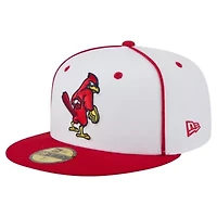 MiLB White/Red Memphis Redbirds Authentic Collection 59FIFTY Fitted Hat