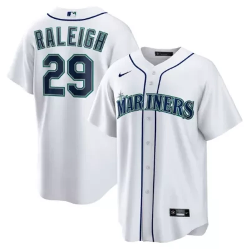MLB Nike Cal Raleigh Seattle Mariners Home Replica Player Jersey