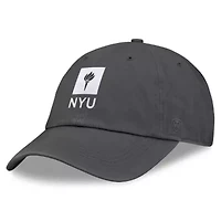 NCAA Heather NYU Violets Team Logo Washed Adjustable Hat