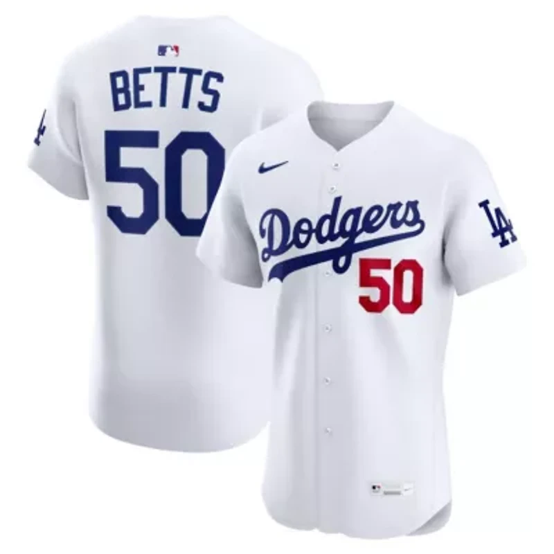 MLB Nike Mookie Betts Los Angeles Dodgers Home Elite Player Jersey