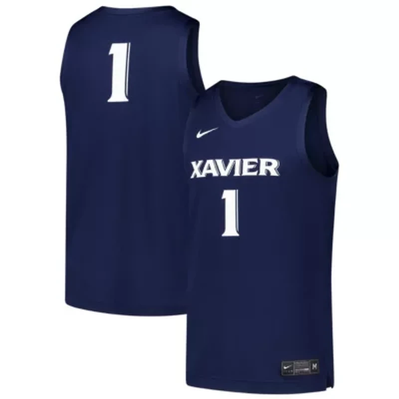 NCAA Nike #1 Xavier Musketeers Replica Basketball Jersey