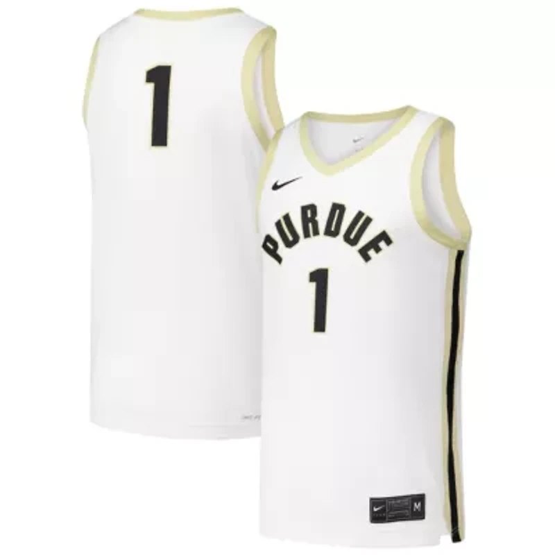 NCAA Nike #1 Purdue Boilermakers Replica Basketball Jersey