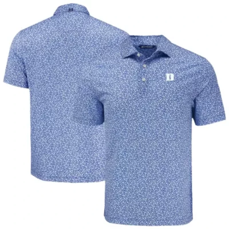 Duke Blue Devils NCAA Pike Eco Flora Print Recycled Polo