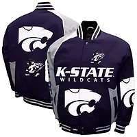 NCAA Franchise Club Kansas State Wildcats Spirit Cotton Twill Full-Snap Jacket