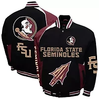 NCAA Franchise Club Florida State Seminoles Spirit Cotton Twill Full-Snap Jacket