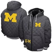 NCAA Franchise Club Michigan Wolverines Diamond Quilted Full-Zip Hoodie Jacket