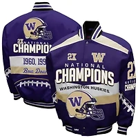 NCAA Franchise Club Washington Huskies Cotton Twill Full-Snap Jacket