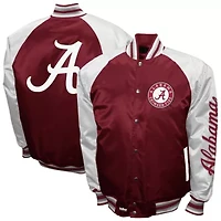 Alabama Crimson Tide NCAA Franchise Club Satin Full-Snap Jacket