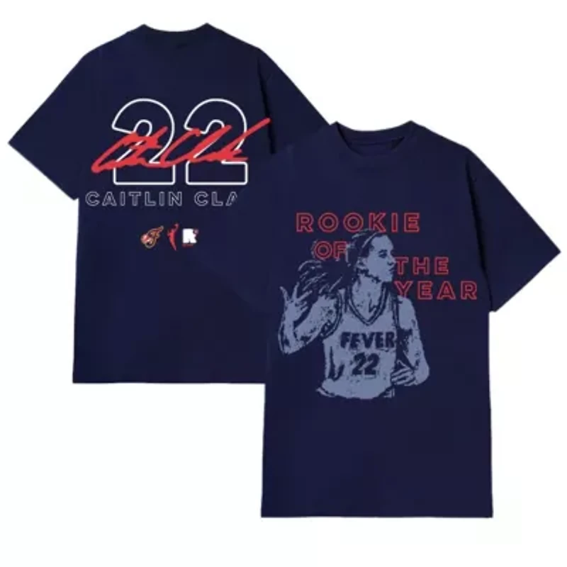 WNBA Unisex Caitlin Clark Indiana Fever 2024 Rookie of the Year T-Shirt