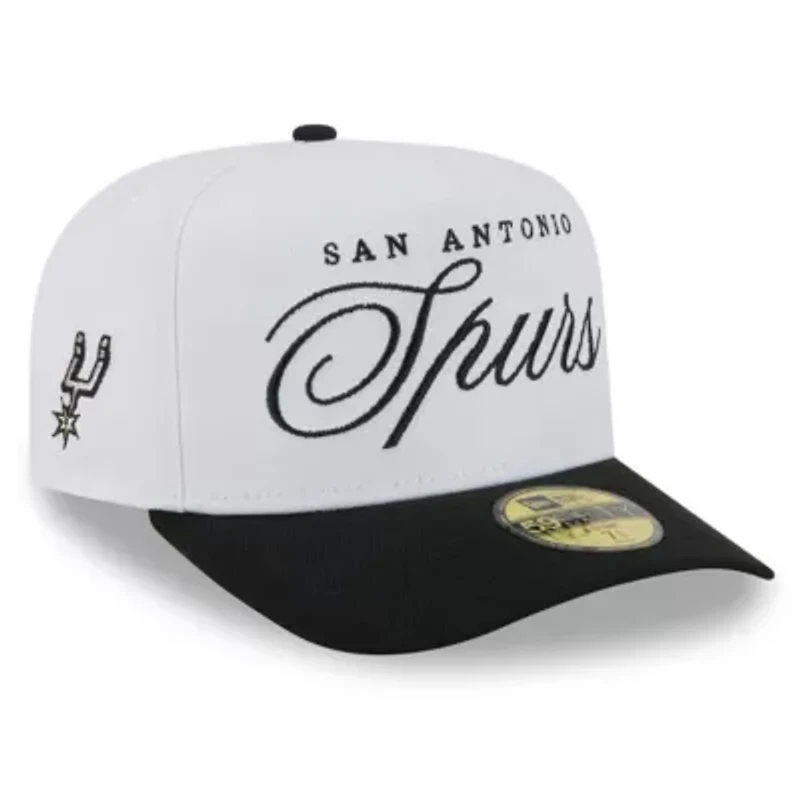 NBA White/Black San Antonio Spurs 2025 Draft A-Frame 59FIFTY Fitted Hat