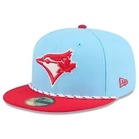 Toronto Blue Jays MLB Light Blue/Red 2025 Canada Day 59FIFTY Fitted Hat