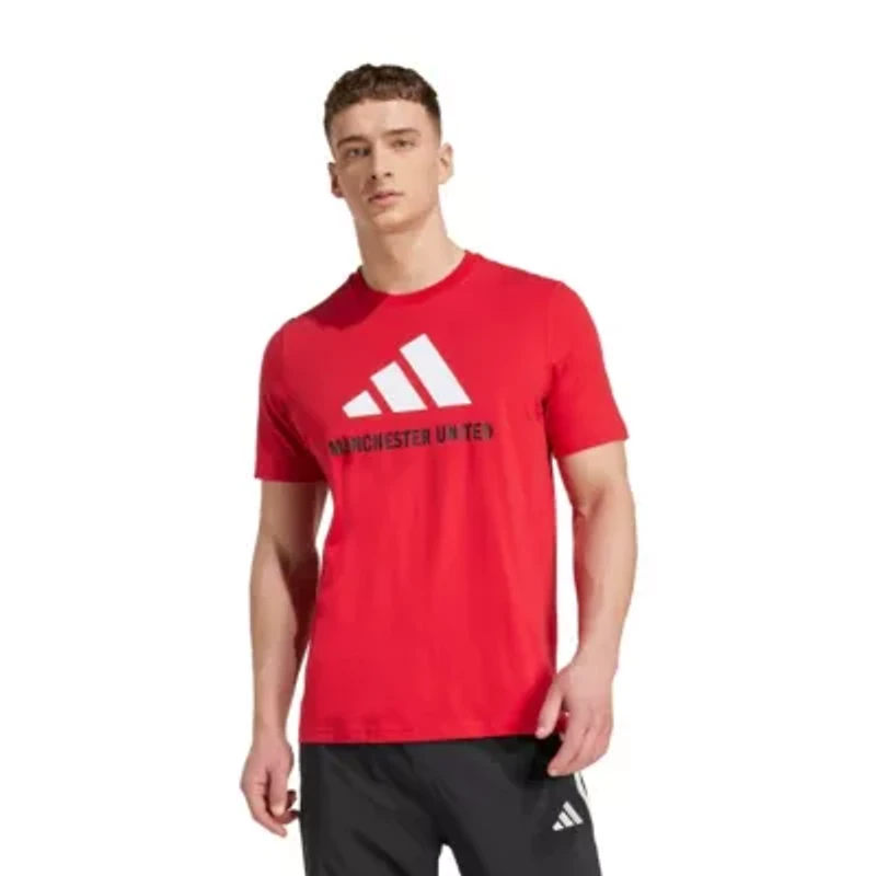 Premier League Manchester United Three-Stripe Wordmark T-Shirt