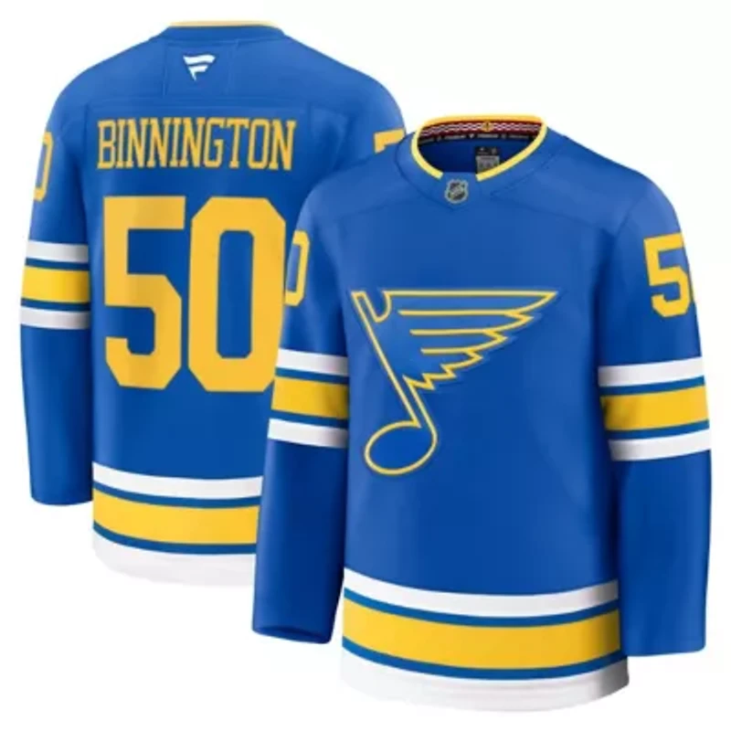 NHL Fanatics Jordan Binnington St. Louis Blues Home Premium Player Jersey