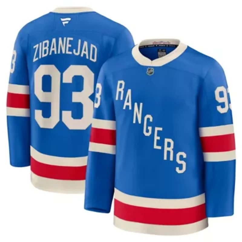 NHL Fanatics Mika Zibanejad New York Rangers Centennial Premium Jersey