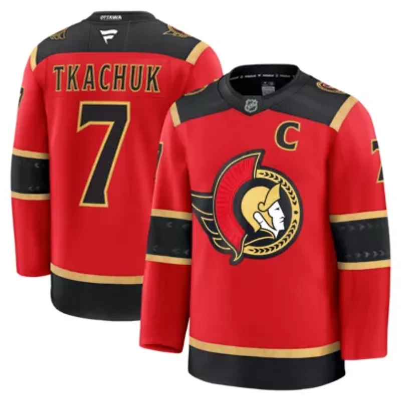 NHL Fanatics Brady Tkachuk Ottawa Senators Alternate Premium Jersey