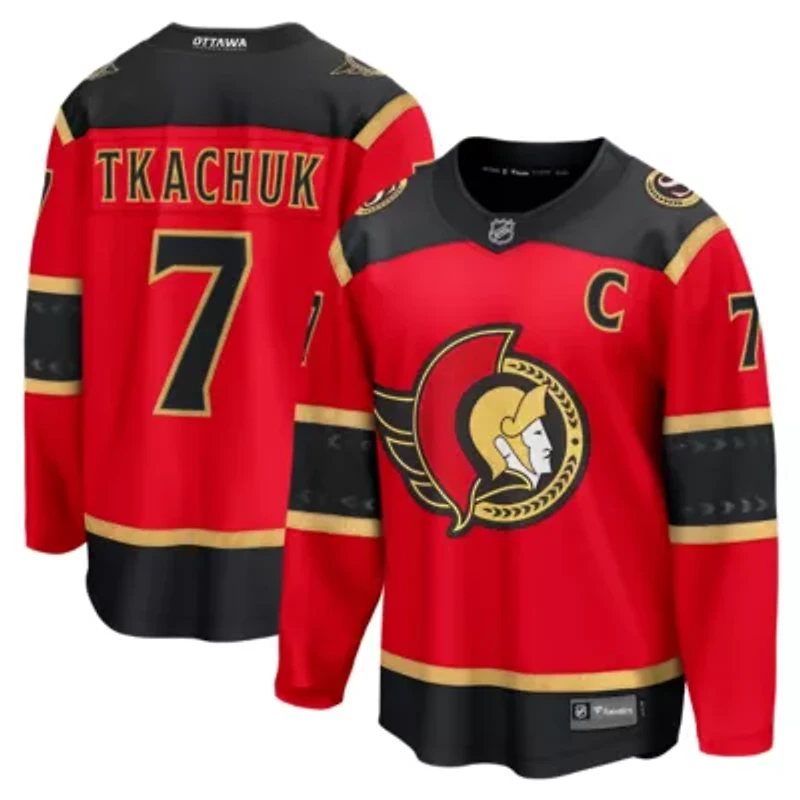 NHL Fanatics Brady Tkachuk Ottawa Senators Alternate Breakaway Jersey