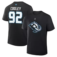 NHL Fanatics Logan Cooley Utah Mammoth Authentic Stack Name & Number T-Shirt