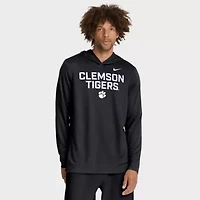 NCAA Nike Clemson Tigers 2025 Sideline Dri-FIT Long Sleeve Hoodie T-Shirt